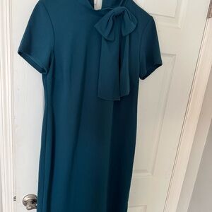 Shelby & Palmer Teal Dress with Stylish Bow